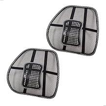 kit 2 Encosto Lombar Ortopédico de Cadeira Escritório Banco de Carro Apoio Corretor Postural Ergonômico