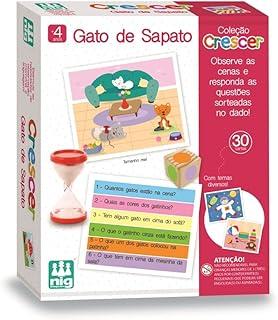 Nig Brinquedos Jogo Educativo Madeira Crescer Gato de Sapato