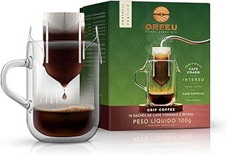 Orfeu Café Intenso Drip Coffee, 100% Arabica, Torra Escura, 10 sachet, 100g