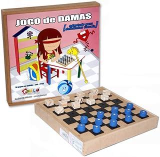 BRAILLE - JOGO DE DAMAS ADAPTADO - CX. MDF