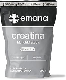 Emana Creatina Monohidratada 100% Pura Sem Sabor Micronizada - 300g