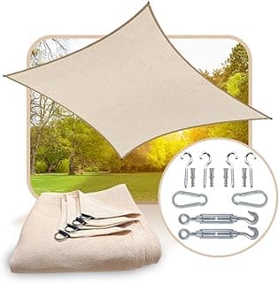 LONA TELA TOLDO SOMBRITE 90% SOMBRA GARAGEM JARDIM 4X3 AREIA + KIT INSTALAÇÃO