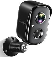 Câmera de Segurança wi-fi Externa Armazenamento Nuvem/SD, 2K Alimentado por Bateria AI Detecção de Movimento Holofote Sirene Alarme Câmeras de Vigilância e Segurança Interna, Visão Noturna Colorida