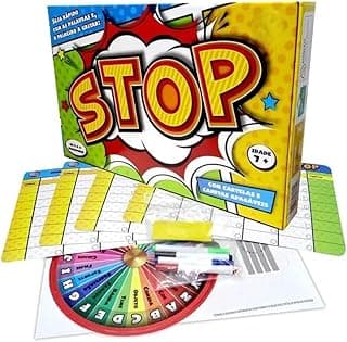Jogo Stop Educativo com Roleta e Cartelas – Diversão em Família, Amigos, Festa e Viagem – Até 6 Jogadores com 23.22% de desconto por R$ 45,99 na amazon