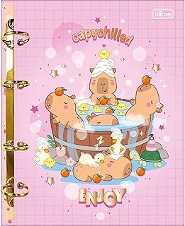 Tilibra - Caderno Argolado Cartonado Colegial Capyclub 80 Folhas