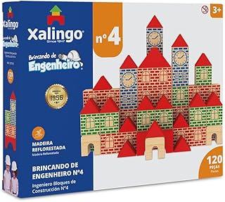 Brincando de Engenheiro 120 Peças Xalingo, Multicor