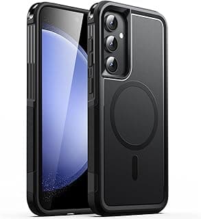 JETech Capa para Samsung Galaxy S23 FE 6,4 Polegadas, Compatível com Acessórios MagSafe, Case Capinha Estojo Magnética de Proteção Reforçada Resistente de Camada Dupla à Prova de Choque (Preto)