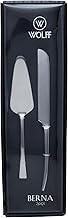 WOLFF - Conjunto 2 Peças para Bolo Berna Aço Inox - 1 Espátula 1 Faca