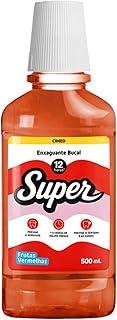 Super Enxaguante Bucal 12horas 500mL Aroma Frutas Vermelhas e Menta Com Fluor Cimed Halito Fresco Boca limpa Confianca Renovada