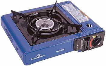 NTK, Fogareiro Frontier Em Aço Esmaltado Com Ignição Eletrônica Apoio De Panela, Chama Regulável, Dispensa Uso De Fósforos, Ideal Para Uso Diário, Camping, Trilha Ou Viagens, Prático E Econômico