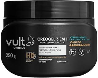 Vult Cabelos Ondulados e Cachos Creogel 3 em 1 250g