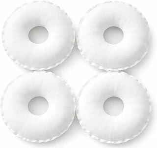 Rosquinha de Amamentação Lavável Algodão Macio Reutilizável Kit 4 Discos Protetor de Seio Ecológico Branca