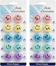 Kit Imã Multiuso. Kit 2 Cartelas Imãs Divertidos p/Geladeira ou Quadro Matálico para Recados e Fotos