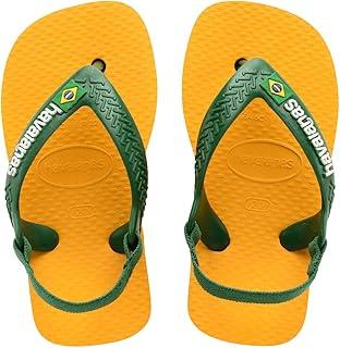 Chinelo Havaianas Baby Brasil Logo Rosa Cristal