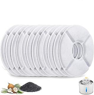 Conjunto 12 Filtros Refil Fonte Bebedouro Gatos Cães Pet, Esponjas de pré-filtro de reposição para bebedouro de gato para animais de estimação
