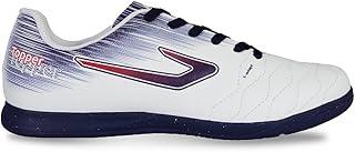 Chuteira Topper Flame Fsal, Branco/Cinza/Vermelho, 39