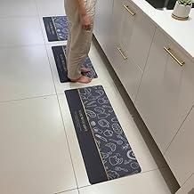 Tapetes antiderrapante p/cozinha grande absorvente | kit com 3 unidades| Magico| 1x 93x34 cm grande 2x pequeno 60x35 (cinza 01)
