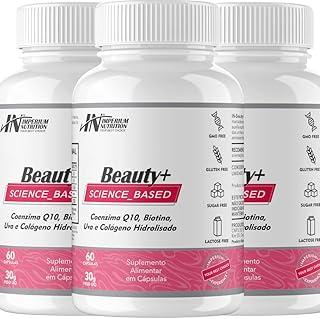 3X Coenzima Q10, Biotina, Uva e Colágeno (Cabelo, Pele e Unhas 180 Cápsulas) Beauty+ Imperium Nutrition