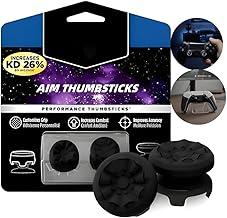 Grip Compatível Controles de PS4 e PS5 – Grip Capas Emborrachadas Antiderrapantes, Precisão Aprimorada, Thumbstick Ergonômico