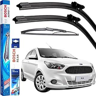 Kit 3 Palheta Dianteira Traseira Limpador Parabrisa Novo Frd ka Hatch Sedan 2015 á 2023