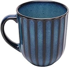 WOLFF - Caneca de Cerâmica Scallop Azul 420ml
