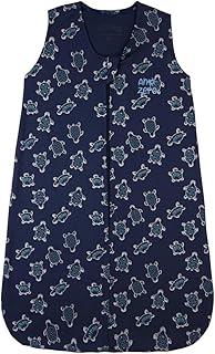 Saco de Dormir Bebê Pijama Menino Suedine Estampado Tartarugas 100% Algodão (Marinho, G)