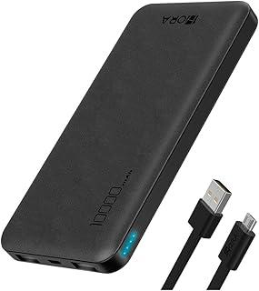 Carregador Portátil Power Bank 10000mAh Preto Carregamento Rápido em 1Hora Design Compacto e Elegante Ideal para Uso Diário e Viagens Alta Capacidade