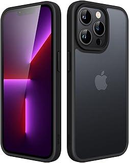 JETech Capa Fosca para iPhone 13 Pro Max 6,7 Polegadas, Case Proteção Contra Quedas à Prova de Choque, Capinha Traseira Translúcida Fosca para Telefone, Anti-Impressão Digital (Preto)