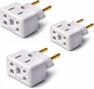 Kit 3 Adaptadores de Tomada Bob Esponja Benjamin 10A/20A – Plugue Bivolt 110V/220V – Compatível com Eletrodomésticos, Eletrônicos e Carregadores