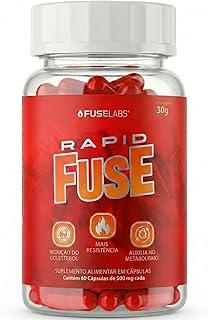 Rapid Fuse Pré Treino e Termogênico (Foguinho) - 60 Cápsulas com Cafeína, Psyllium e Picolinato de Cromo - Fuselabs - Suplemento para Academia e Fitness