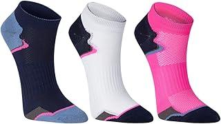 Kit 3 Pares Meia Feminina Poliamida Invisível Respirável Esportiva Academia Treino Unissex Performance