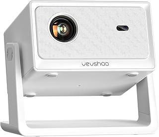 VEVSHAO A16 Projetor Portátil Android Smart,4K 1080p portátil Full HD Mini Projetor,Ângulo de rotação PTZ 360° de inclinação,Wi-Fi 6,Android 12,automatic obstacle avoidance,para Home Video Proyector