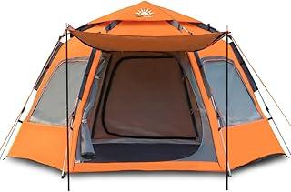Barraca de Camping 6-8 Person Tenda de Acampamento Pop-up Automática com 2 Portas e 4 Janelas