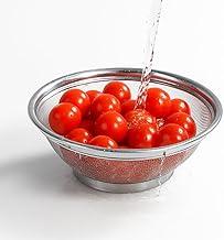 Escorredor de Alimentos Inox 22cm Multiuso – Alta Resistência, Ideal para Frutas, Legumes e Massas, Design Moderno e Funcional, Aço Inoxidável Durável