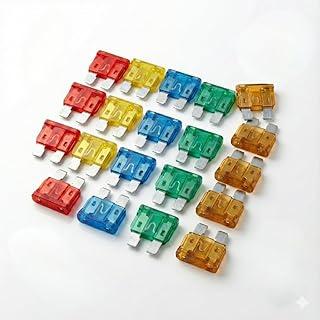 Kit 100 Fusíveis Automotivos 10/15/20/25/30A – Proteção Elétrica Completa Para Carro, Moto, Caminhonete e Veículos em Geral