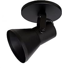 Spot Direcionável Sobrepor E27 - Luminária Moderna para Ambientes Internos, Ideal para Lâmpadas Par20 ou Bulbo LED (Preto)