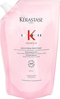Kérastase | Shampoo Bain | Genesis Hydra-Fortifiant | Tratamento antiqueda para cabelos enfraquecidos | Hidratação | Menos quebra | Raiz de Gengibre | Flor de Edelweiss | Refil | 500ml