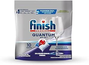 Detergente para Lava Louças em tabletes Finish Quantum All in 1 com 10 unidades