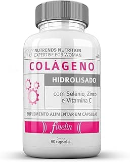 Colágeno Hidrolisado + Selênio + Zinco + Vita C 60 cápsulas, Nutrends