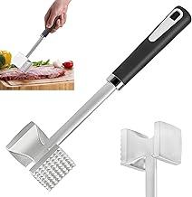 Martelo Amaciador de Carne, 27 x 6 x 5 cm, Prata, Liga de Alumínio e PP, 255g