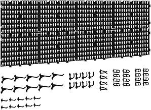 Painel de Ferramentas de Parede ELORIA – Organizador Modular com 8 Placas e 48 Ganchos, Suporte Ajustável em Plástico ABS Resistente para Garagem, Oficina e Casa 118 X 35