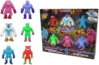 SUNNY, Stretchapalz, Bonecos Elásticos, Pacote com 6 Mini Monstros