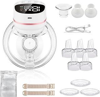 Bomba Tira Leite Elétrica Portátil, 180ml Coletor de Leite Maternos com 5 Modos, Bomba de Mama Mãos Livres de Silenciosa, Recarregável via USB, Livre de BPA