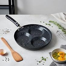 Frigideira 3 Divisões Antiaderente Multifuncional Compatível com Fogão a Gás e Indução