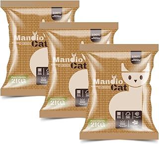 Kit 3 Areia Higiênica 2kg Biodegradavel Mandioca para Gatos Miau Clean