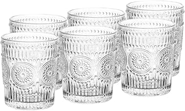 WOLFF - Conjunto 6 Copos de Vidro Mandala 260ml