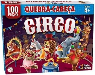 Quebra-Cabeça Cartonado o Circo 100 Peças Pais e Filhos