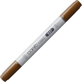 COPIC Marcador CIAO Ponta Dupla Redonda e Chanfrada, Cor E57 Light Walnut, 1 unidade