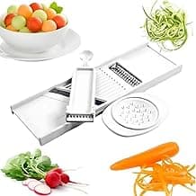 Cortador de Legumes Ralador Descascador e Boleador 4 em 1 Dupla Face Ideal Para Frutas Queijos Frios e Alimentos Diversos Lâmina em Aço Inox Material Premium ENTREGA RÁPIDA