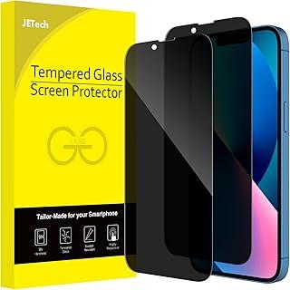 JETech Película de Vidro Temperado de Cobertura Total de Privacidade para iPhone 13 mini 5,4 Polegadas, Protetor de Tela Anti-Espião, Caso-Amigável, Pacote com 2